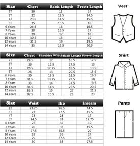 img 2 attached to Burgundy Toddler Dresswear Boys' Clothing: Wedding Outfit Suits & Sport Coats