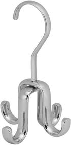 img 1 attached to 🚪 Chrome Hanging Closet Organizer Hook - 3.75 Inch x 6 Inch, iDesign Axis