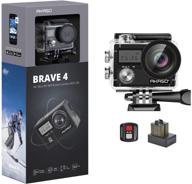 akaso brave 4 4k wifi action camera with eis, waterproof, remote control, 5x zoom | ultimate ultra hd outdoor camcorder logo