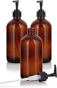 img 4 attached to 🧴 Premium Amber Boston Round Thick Bottle: Ideal for Storing and Displaying Liquid Solutions