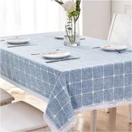 🏡 rectangular embroidered farmhouse tablecloth by snieut логотип