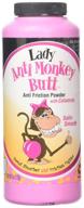 🐒 anti monkey butt lady powder 6 oz - pack of 6: effective feminine anti-chafing solution logo