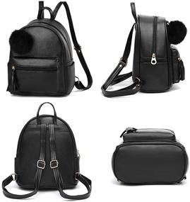 img 2 attached to Women's Leather Daypack Shoulder Handbags & Wallets for Teenagers