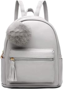 img 4 attached to Women's Leather Daypack Shoulder Handbags & Wallets for Teenagers