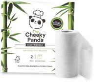 the cheeky panda bamboo paper towel kitchen rolls - 2-pack, biodegradable, multipurpose, plastic-free, eco-friendly, super absorbent, strong & sustainable logo