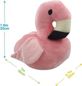 img 1 attached to 🦩 Adorable Pink Flamingo Fabric Animal Door Stopper: Interior Doorstops, Book Stopper & Decorative