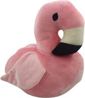 🦩 adorable pink flamingo fabric animal door stopper: interior doorstops, book stopper & decorative logo