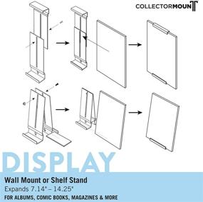 img 3 attached to 🎶 Album Mount Vinyl Record Shelf Stand and Wall Mount: Invisible and Adjustable, Pack of 5 - Organize Your Vinyl Collection in Style!