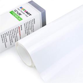 img 4 attached to 👕 High-Quality BURVAGY Heat Transfer Vinyl HTV in 12x20 Feet Roll - Perfect for T-Shirts (White)