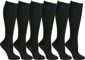 img 4 attached to 🧦 PACKO SOCKS Compression Socks for Women & Men - Medical, Nursing, Hiking, Recovery, Travel & Flight - Black S/M