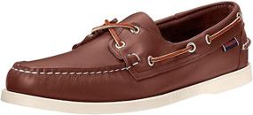 img 1 attached to 👞 Sebago Dockside Портленд: Стильные мокасины и склиперы для мужчин коричневого цвета с восковым покрытием - максимальный комфорт и долговечность