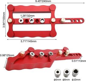 img 3 attached to Tysun Self Centering Dowelling Jig: Ultimate Wood Dowel Hole Drilling Guide for Woodworking