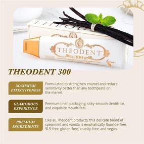 img 2 attached to 🦷 Theodent 300: Fluoride-Free, Clinical Strength Toothpaste for Remineralization and Sensitivity Reduction - Whitening Crystal Mint (3.4oz / 96.4g)