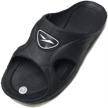 👣 ultimate comfort and style: ics rubber slipper in classic black logo