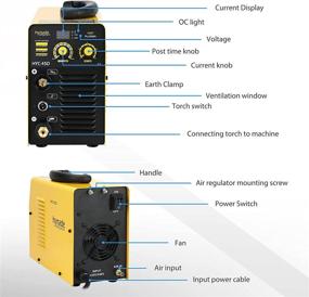 img 3 attached to ⚡ Powerful Dual Voltage Plasma Cutter: HYC45D 115/230V, Max Cutting Thickness 12mm