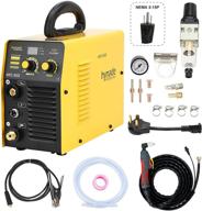 ⚡ powerful dual voltage plasma cutter: hyc45d 115/230v, max cutting thickness 12mm logo