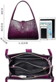img 2 attached to PIJUSHI Designer Shoulder 👜 Purses: Stylish Hobo Handbags for Women