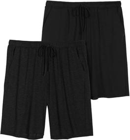 img 4 attached to 🩳 Comfortable and Convenient: Ekouaer Men's Casual Pajama Bottoms with Pockets"