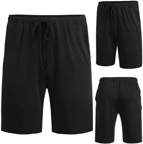 img 3 attached to 🩳 Comfortable and Convenient: Ekouaer Men's Casual Pajama Bottoms with Pockets"