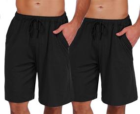 img 2 attached to 🩳 Comfortable and Convenient: Ekouaer Men's Casual Pajama Bottoms with Pockets"