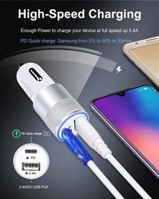 img 2 attached to ⚡️ Powerful USB C Charger Bundle for Google Pixel 5 4 4a 4XL 3, Samsung Galaxy S21+ S21 5G S20 S10 S9 S8 A51 A71 A10 Note 20, 18W PD Wall Charger+30W Car Charger+2 x 60W USB C to USB-C Cables, Fast Charge 3.0