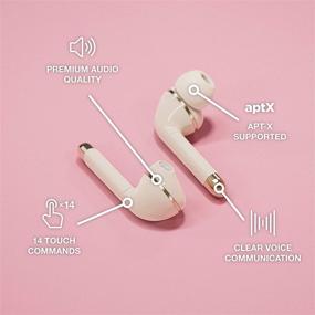 img 2 attached to 🎧 Наушники Happy Plugs Air 1 Plus In-Ear True Wireless Bluetooth с кейсом для зарядки, микрофоном и до 40 часов прослушивания - подходят для iOS/Android (золотые)