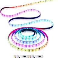 🌈 high-quality ws2811 digital addressable led strip: aclorol programmable 5050 rgb 5m 300 led strip dream color white pcb waterproof ip65 - 12v логотип