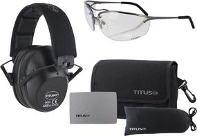 img 4 attached to 🔒 Ultimate Protection: TITUS Earmuff Glasses Combo - Low Profile