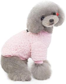 img 2 attached to 🐶 YAODHAOD Winter Dog Sweater, Fleece Warm Coat for Small Medium Dogs & Cats - Super Soft Pet Sweatshirt Jacket for Cold Weather, Dog Clothes Apparel