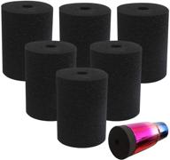 🧼 flexible tumbler crafting foam - set of 6 pieces for 10oz-40oz cups, compatible with 3/4 and 1/2 inch pvc pipe cup turners logo