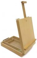 🖌️ zen art supply: portable wooden desktop artist easel for student painting logo