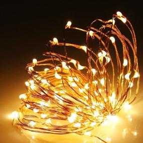 img 3 attached to 🌟 Enhance Your Outdoor Decor with 2 Pack of Waterproof Solar String Lights - 100LED Copper Wire Fairy Lights - Perfect for Christmas, Parties, Weddings, Patios, Gardens & Yards - 8 Modes, 33Ft (Warm White 100LED)