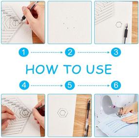 img 1 attached to 📏 PH PandaHall 5 Size Acrylic Quilting Ruler Set: Triangle, Hexagon, Trapezoid, 45°, 60° - Sewing Handmade Drawing Tool for Patchwork & Quilting