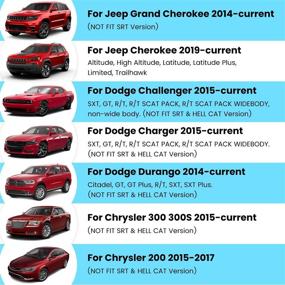 img 3 attached to 🔧 Улучшенный кожух рычага переключения передач для Dodge Challenger & Charger 2015-2021, Jeep Grand Cherokee 2014-2021 - белый 2 шт.