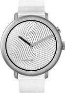 ⌚ booland minimalist white hybrid smart watch - unisex fitness tracker logo