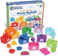 🧩 enhance toddler sorting skills with learning resources sorting surprise picnic baskets - a fun educational toy with fine motor skills development, preschool learning, and 32 pieces for ages 3+ logo