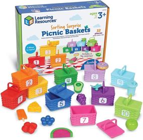 img 4 attached to 🧩 Enhance Toddler Sorting Skills with Learning Resources Sorting Surprise Picnic Baskets - A Fun Educational Toy with Fine Motor Skills Development, Preschool Learning, and 32 Pieces for Ages 3+