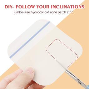 img 2 attached to AUSLKA Big Blemish Pimple Patches 10X10cm (6 Patches) - Hydrocolloid, Blemish Treatment Stickers, Cut Freely, Perfect for Pimples