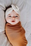 👶 premium jersey knit large swaddle blanket - ultra soft & breathable - baby registry essential by lubella supply company (desert color) logo