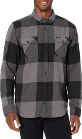 img 2 attached to RVCA Standard Sleeve Button Flannel Men's Clothing in Shirts