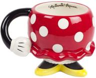 🐭 disney minnie mouse red drinking mug with arm - fab starpoint, one size: enhanced seo logo