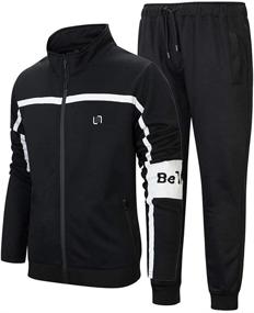 img 3 attached to PASOK Casual Tracksuit Jogging Athletic Men's Clothing and Active