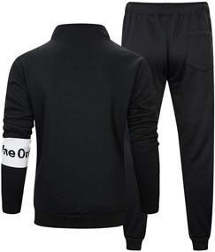 img 2 attached to PASOK Casual Tracksuit Jogging Athletic Men's Clothing and Active