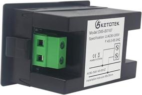 img 2 attached to 🔌 KETOTEK AC Voltmeter Panel Mounting Meter AC80-300V Frequency Counter 45.0-65.0 HZ LED Display Voltage Volt Frequency Meter Tester Gauge