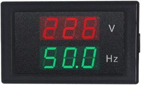 img 3 attached to 🔌 KETOTEK AC Voltmeter Panel Mounting Meter AC80-300V Frequency Counter 45.0-65.0 HZ LED Display Voltage Volt Frequency Meter Tester Gauge