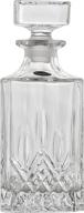 amlong crystal rectangular decanter stopper logo