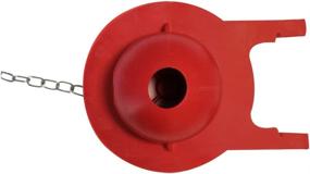img 2 attached to 🚽 Korky 2021BP TOTO Toilet Repairs: Large 3-Inch Flapper - Easy Installation - Made in USA - Red (Pack of 1)