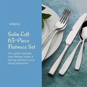 img 3 attached to Mikasa 5081298 65 Piece Stainless Flatware