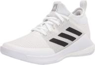 women's adidas crazyflight shoes - white/black color logo