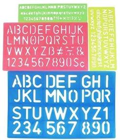 img 4 attached to SKKSTATIONERY Letter Stencil Assorted Colors
